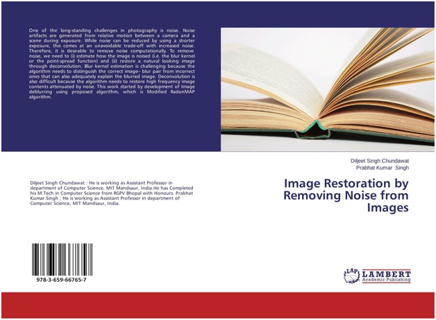 Image Restoration by removing noise from images