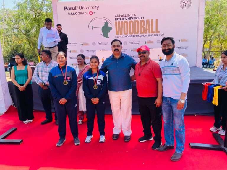 Mandsaur University Clinches Two Bronze Medals in Woodball All India Inter-University Championship at Vadodara Gujarat 2024-25