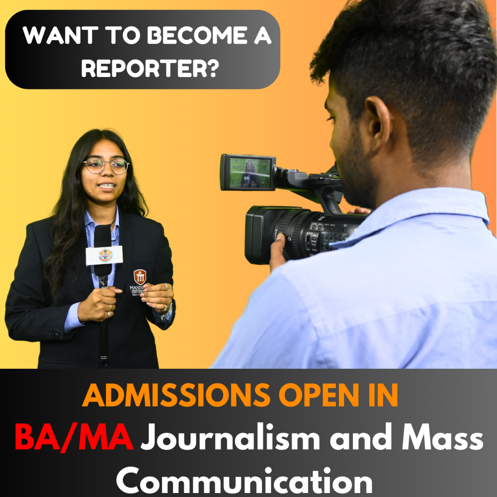 CALL FOR 2024-25 Admission in Journalism and Mass Communication