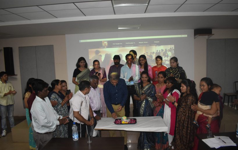 Cake cutting by Rahul Sir