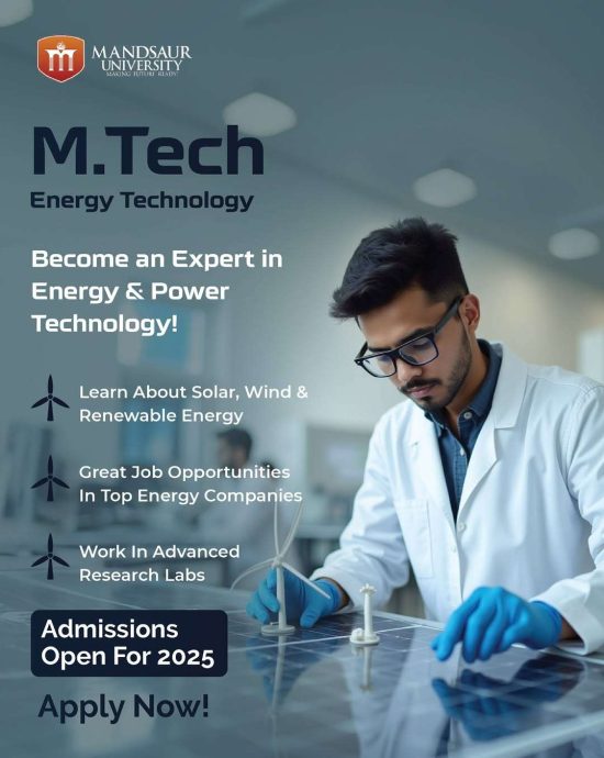 M.Tech in Energy Technology